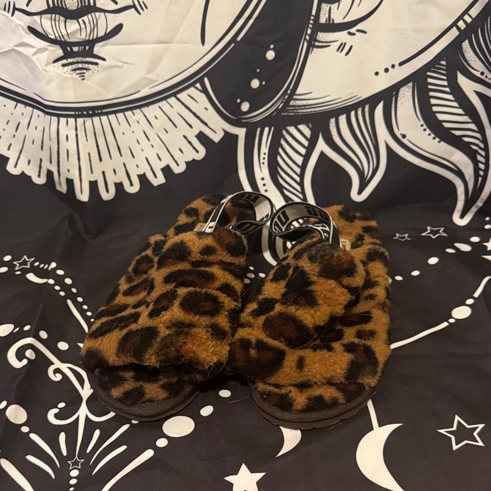 Ugg leopard slip ons